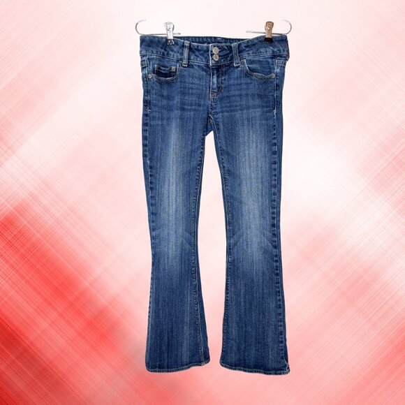 American Eagle "Artist" Flare Stretch Jeans, Size 4 - Picture 1 of 10